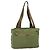 PRADA Schultertasche Nylon Khaki Silber Authentisch bs27601