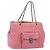 PRADA Borsa Tote a Catena Nylon Rosa Argento Auth 128405
