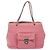 PRADA Borsa Tote a Catena Nylon Rosa Argento Auth 128405 - vista 2