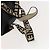 Autre Marque Zaino in pelle nera e oro Stella MacCartney 594165 Auth BA3320 Nero D'oro - vista 9