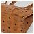 Borsa a spalla MCM Logogram Vicetos in pelle PVC marrone Auth BA3979 - vista 12