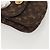 LOUIS VUITTON Monogram Mini Pochette Cancun Pouch Marrone M95313 LV Auth bs27191 - vista 8