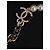 Collana lunga Chanel con perle e placca in vetro corallo Argento - vista 9