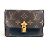 Cartera Compacta Flor Monograma Louis Vuitton Castaño Negro