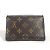 Cartera Compacta Flor Monograma Louis Vuitton Castaño Negro - vista 2