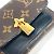 Cartera Compacta Flor Monograma Louis Vuitton Castaño Negro - vista 7