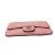 Monedero de piel de ternera granulada rosa Chanel - vista 3