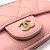Monedero de piel de ternera granulada rosa Chanel - vista 6