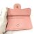 Monedero de piel de ternera granulada rosa Chanel - vista 9