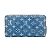 Cartera larga de denim Monogram Louis Vuitton Azul - vista 15