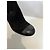 Stivaletti Chanel in suede nero - vista 6
