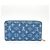 Cartera Zippy de denim Monogram Louis Vuitton Azul - vista 2