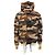 Chaqueta de Plumas Camuflada Moncler Marrón Verde L Castaño Beige