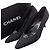 Chanel Satin Camellia Absätze Schwarz Größe 38