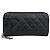 Cartera larga de piel de cordero de la línea Cambon de Chanel Negro
