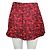 Falda corta roja con estampado de labios Valentino - vista 2