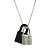 Hermès Collana pendente a forma di lucchetto Hermes O'Kelly PM Nero Argento - vista 2