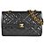 Borsa a spalla con catena Chanel Matelassé Double Flap Nero