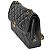 Borsa a spalla con catena Chanel Matelassé Double Flap Nero - vista 2