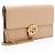 Cartera de cadena Interlocking G en piel de ternera granulada Gucci Castaño Beige - vista 2