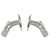 Autre Marque Silbermanschettenknöpfe Georg Jensen SV925 - Ansicht 4