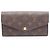 Portafoglio lungo Sarah Monogram di Louis Vuitton Marrone