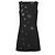 Paco Rabanne Abito con Occhielli Metallici FW1999 Nero Argento