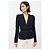 Blazer con ribete de perlas Alexander McQueen Otoño 2013 Negro - vista 4