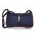 Borsa a spalla Cassette di Saint Laurent Le Cin Rosso Blu navy