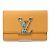 Cartera compacta tri-fold Capucines de Louis Vuitton Dorado Naranja Amarillo