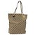 Borsa tote in tela GG Gucci Beige Oro 120836 Auth BA3640