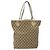 Borsa tote in tela GG Gucci Beige Oro 120836 Auth BA3640 - vista 2
