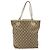 Borsa tote in tela GG Gucci Beige Oro 120836 Auth BA3640 - vista 3