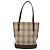 Burberry Nova Check Tote Bag aus Canvas Beige Silber Authentisch BA3977 - Ansicht 2