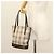 Burberry Nova Check Tote Bag aus Canvas Beige Silber Authentisch BA3977 - Ansicht 24