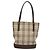 Burberry Nova Check Tote Bag aus Canvas Beige Silber Authentisch BA3977 - Ansicht 3