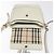 Borsa a spalla in pelle bianca Auth am8778 di BURBERRY Bianco - vista 14