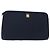 Borsa clutch in tela Trotter Christian Dior blu navy Auth bs27678