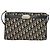 Christian Dior Trotter Canvas Schultertasche Navy Gold Auth ep9528 Golden Marineblau - Ansicht 2