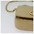 CHANEL Borsa a Spalla Matelassé con Catena in Pelle di Agnello Beige Oro CC Auth BA3639 D'oro - vista 10