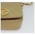 CHANEL Borsa a Spalla Matelassé con Catena in Pelle di Agnello Beige Oro CC Auth BA3639 D'oro - vista 11