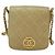 CHANEL Borsa a Spalla Matelassé con Catena in Pelle di Agnello Beige Oro CC Auth BA3639 D'oro - vista 2