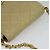 CHANEL Borsa a Spalla Matelassé con Catena in Pelle di Agnello Beige Oro CC Auth BA3639 D'oro - vista 6