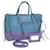BALENCIAGA The Paper Hand Bag Leather 2way Light Blue Silver 370926 Auth 128459 Silvery  ref.2352923
