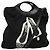 Borsa a spalla Salvatore Ferragamo Nylon 2way Nera Auth 127844 Nero