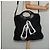 Borsa a spalla Salvatore Ferragamo Nylon 2way Nera Auth 127844 Nero - vista 22