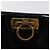Borsa a Spalla Gancini Chain di Salvatore Ferragamo Smalto Nero Oro Auth 128633 - vista 14