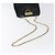 Borsa a Spalla Gancini Chain di Salvatore Ferragamo Smalto Nero Oro Auth 128633 - vista 7
