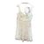 Vestido mini de chiffon com bolinhas da Self Portrait Branco