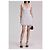 Vestido mini de chiffon com bolinhas da Self Portrait Branco - vista 2